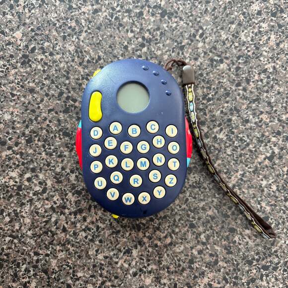 B. Toys Alphaberry Handheld Electronic Alphabet Learning Toy Navy Blue - Picture 1 of 3